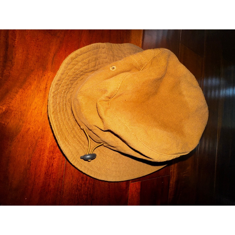 Furtalk Bucket Hat Kids M/L Khaki Excellent Adjustable Chin Strap Cotton Sun Hat